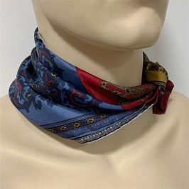 Seidentüchlein Einstecktuch Paisley handrolliert VINTAGE 1980s