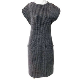 Kleid grau Gr. M Pied-de-Poule Thema Selection Switzerland 1980s