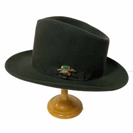 Hut Borsalino Fedora Gr. 57 dunkelgrün VINTAGE 1940s