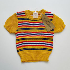 Babypullover für 4-5 Monate gelb mit Streifen VINTAGE 1970s