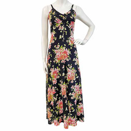 Kleid Trägerkleid Gr. XS Sommer Batist Blumen VINTAGE 1960s