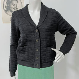 Strickjacke IRIL Switzerland Gr. 40/42 nachtblau VINTAGE 1970s