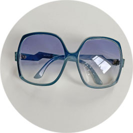 Sonnenbrille hellblau Lunetta Zürich Gläser mit Verlauf VINTAGE 1970s