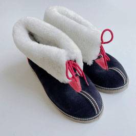 Hausschuhe Finken sehr warm mit Lammfell Gr. 39 VINTAGE 1970s