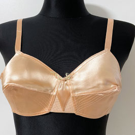 BH satin cotton pale pink Gr. 85B NATURANA Germany VINTAGE 1940s