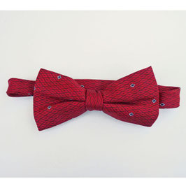 Fliege rot Seide XS/S kleines Krawattenmuster VINTAGE 1980s