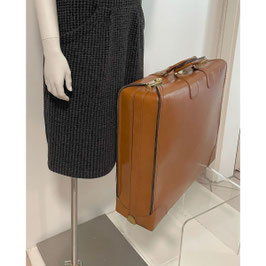 Koffer Leder Luxus mit interessanten Metallverschlüssen VINTAGE 1940s