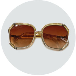 Sonnenbrille TED LAPIDUS oversize faux tortoise VINTAGE 1970s