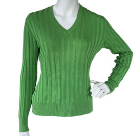Pullover Gr. S-L Seide WALTER GROSS - ZIMMERLI grasgrün VINTAGE 1990s