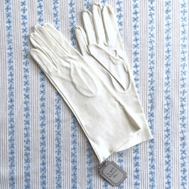 Handschuhe DIOR Baumwolle Gr. 7/7.5 Sommerhandschuhe weiss VINTAGE 1970s