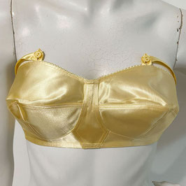 BH Gr. 75B Baumwolle Satin goldgelb schimmernd VINTAGE 1940s