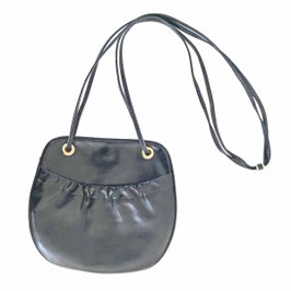 Umhängetäschchen schwarz mit Aussenfach VINTAGE 1970s