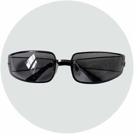 Sonnenbrille grau mit Seitenglas unisex cerjo Switzerland VINTAGE 1970s