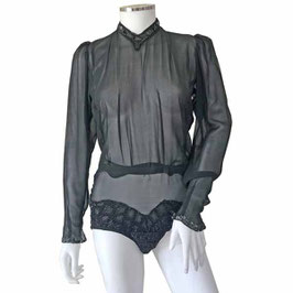 Burlesque-/ Cabaret-Dress mit Pailletten Seidencrèpe VINTAGE 1920s
