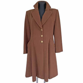 Mantel Gr. L/XL Winter Damen rehbraun VINTAGE 1980s