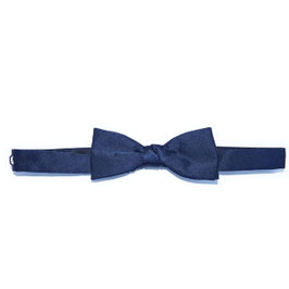 Fliege bow tie Seide dunkelblau schmal VINTAGE