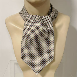 Herrenschal Ascot Seide kleines Paisleymuster Krawatte 1950s