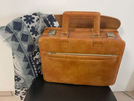 Köfferchen Beauty Case Kosmetikkoffer Kunstleder VINTAGE 1970s