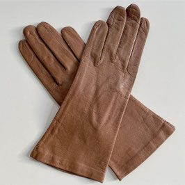 Handschuhe camel hellbraun Gr.7.5 TOP Seidenfutter gefüttert vintage 1980s