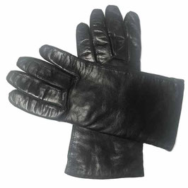 Handschuhe Gr. 7 Leder schwarz mit Kaschmirfutter VINTAGE