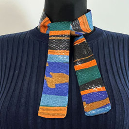 Twilly kleiner Schal 100% Seide handmade Silvia-K multicolor