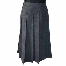 Jupe / Rock Gr. S GOR RAY Wolle mausgrau gray VINTAGE 1970s