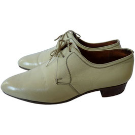 Schuhe Herrenschuhe BALLY Gr. 40.5 Schnürer hell VINTAGE 1950s