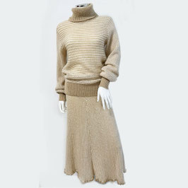 Zweiteiler Gr. XS/S Pullover und Rock Rollkragen VINTAGE 1960s