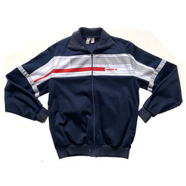 Trainerjacke adidas all genders dunkelblau-weiss VINTAGE 1980s