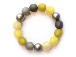 Damenarmband "Magdalena" in Gelb-und Grautönen (Mod.Nr. 2199S21-11)
