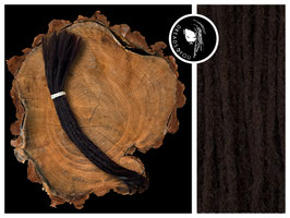 25 Dreadlock Extensions - Dunkelbraun -35-40cm ⌀ 4-6mm