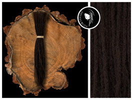 25 Dreadlock Extensions - Dunkelbraun - 25-30cm ⌀ 4-5mm