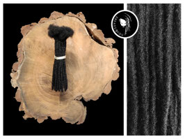 Afro Dreadlock Extensions- Schwarz 20cm
