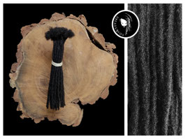 Afro Dreadlock Extensions- Schwarz 25cm