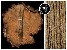 25 Dreadlock Extensions - Hellbraun - 25-30cm ⌀ 4-6mm