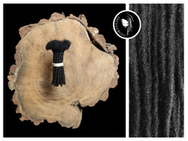 Afro Dreadlock Extensions- Schwarz 12,5cm