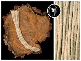 25 Dreadlock Extensions - Lichtblond 35-40cm - ⌀ 5-7mm