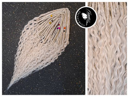 Curly Dreadlocks - Double Ended -  Lichtblond