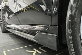 Seiten Schweller mit Flaps für BMW G05 X5 mit M Paket Echt Carbon GFK