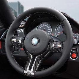 Für BMW M2 F87 M3 F80 M4 F82 F83 M5 F10 M6 F12 F06 X5M F85 X6M F86 100% echt Karbon voll carbon Sport Lenkrad Blenden performance carbon Teile für Lenkrad