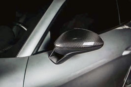 Für Porsche Panamera 971 Ersatz Spiegelkappen Voll Karbon Dry Carbon mirror Couver S 4S GTS Turbo Turbo S 100% Echt Carbon