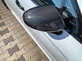 Für Porsche Panamera 971 100% echt Carbon vollcarbon Spiegelkappen Hülle mirror Cover Schutzhülle zu kleben ohne Side Assist