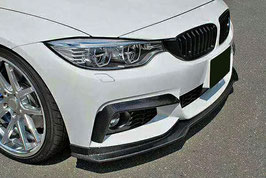 Frontlippe Frontspoiler Flaps Blenden für BMW 4er F32 F33 F36 mit M Paket Carbon