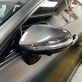 Für Mercedes BENZ C Klasse W205 B Klasse W247 W213 W222 X253 AMG C43 C63 GLC63 GLC43 E63 S63 E53  100% echt Carbon Spiegelkappen Hülle Cover