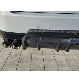 ECHT DRY Carbon Heckdiffusor Heck Stoßstangen Diffusor für BMW G42 M240i Coupe Prepreg Carbon