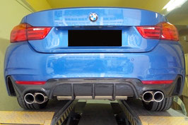 Diffusor Heckdiffusor Performance für BMW F32 F33 F36 alle model inkl. 435i 440i und Tuning in4 Auspuff nach Wahl Carbon