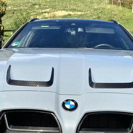 Echt dry Carbon Voll Karbon Performance Front Motorhaube Aufsatz Frontlippe Satz Leichtbau nur ca. 200g Für BMW G80 G81 G82 G83 M3 M4
