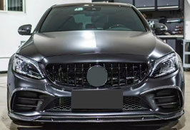 Carbon Frontlippe Frontspoiler Satz für Mercedes Benz C Klasse W205 C205 A205 S205 AMG C43 Facelift Baujahr ab 2018