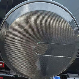 Echt DRY Carbon Reserveradabdeckung Schutz Covers Autoreifen Blenden für Mercedes Benz G Klasse AMG G55 G63 Baujahr 2004 -2018