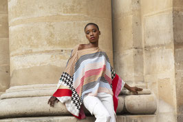 TOP/FOULARD  en soie   " EIFFEL"